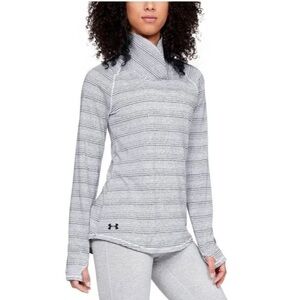 Under Armour Zinger Women's Pullover Wrap‎ Neck Long Sleeve Shirt Size Small